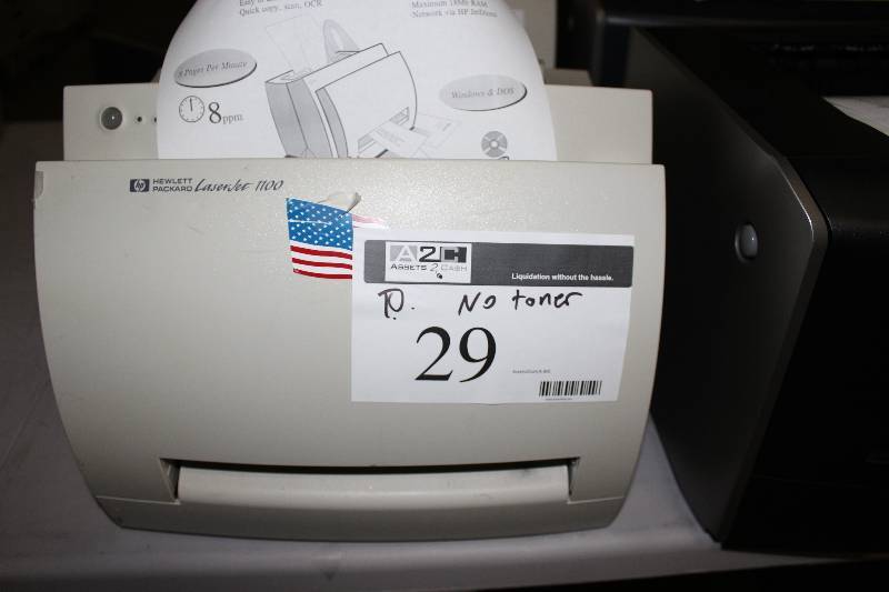 lot 29 image: HP Laserjet 1100 CopierScannerPrinter 8 Ppm Tested & Operational No Toner.