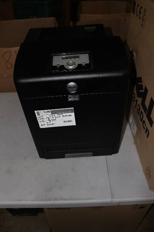 lot 3 image: Dell Printer 3110cn Color Network Laser Printer Like New Very Little Use Original Packaging Does Not Include Toner.
