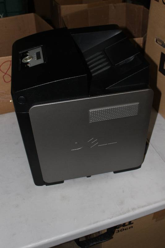lot 4 image: Dell Printer 3130cn Color Network Laser Printer Like New Very Little Use Original Packaging Does Not Include Toner.