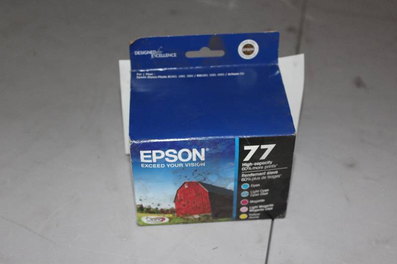 lot 52 image: Epson Print Cartridge #77 High-Capacity Multi-Color.