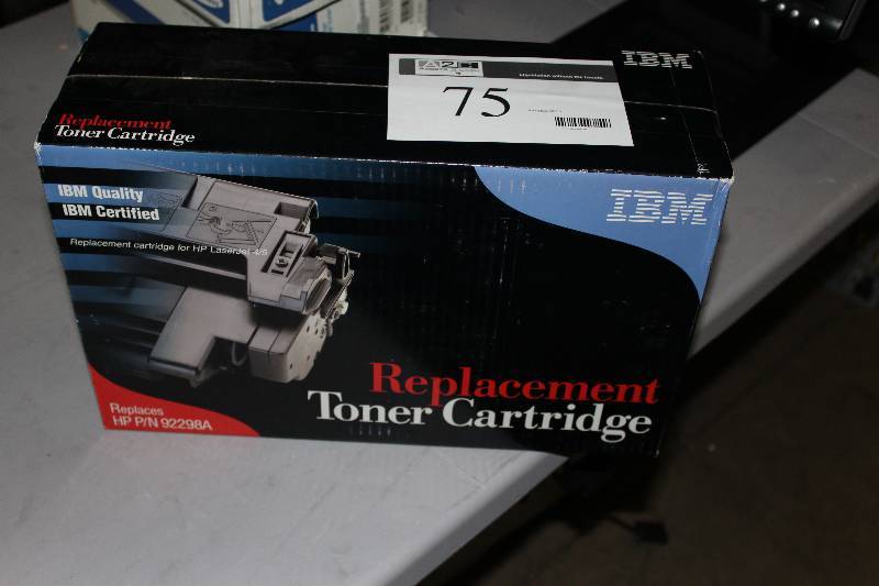 lot 75 image: IBM Replacement Printer Cartridge For HP 92298A.