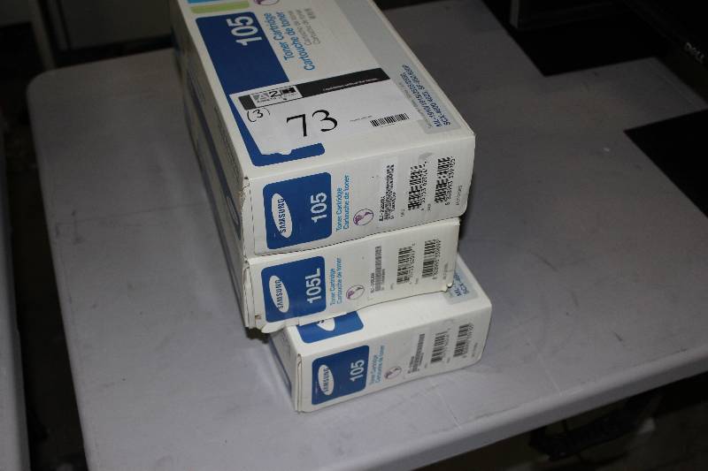 lot 73 image: Box Lot of (3) Samsung 105L Toner Cartridge.