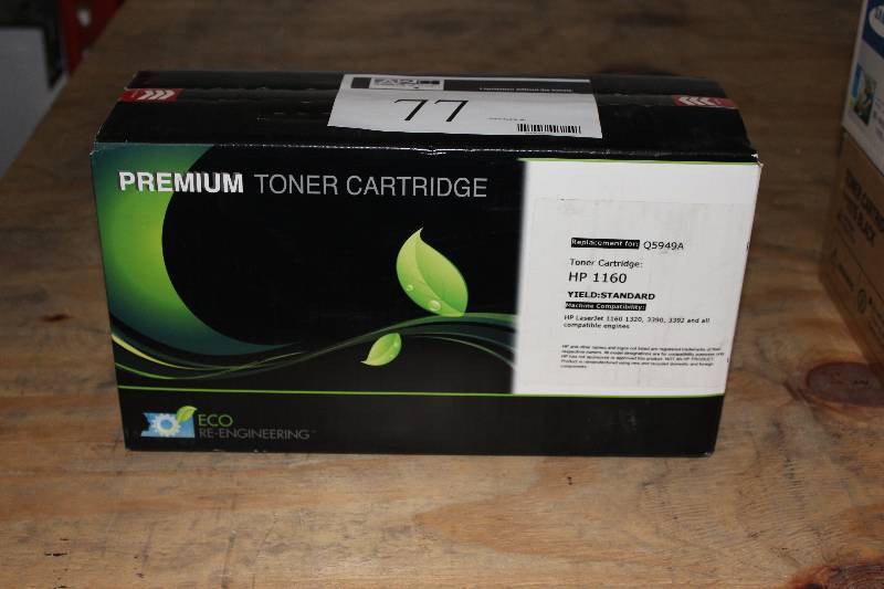 lot 77 image: Replacement Toner Cartridge For HP1160 Standard Yield.