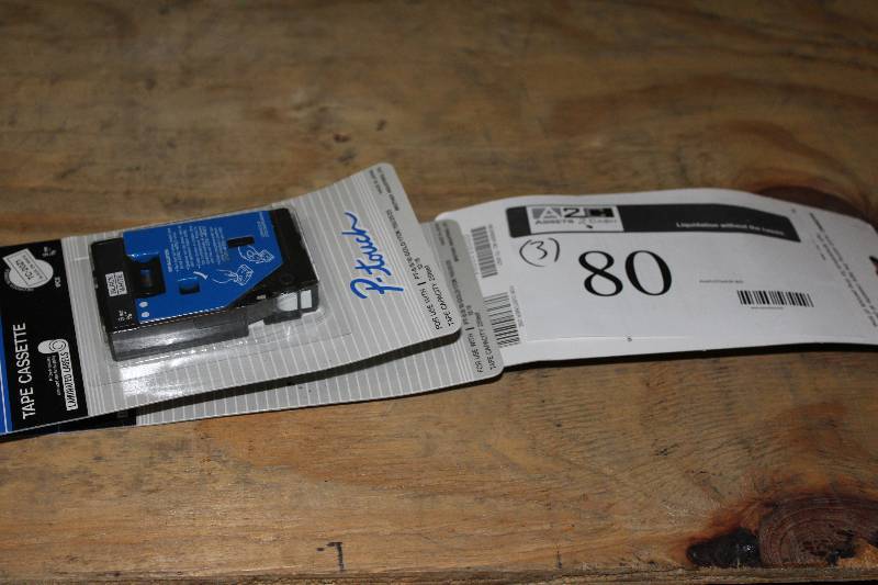lot 80 image: Lot of (3) Brother Tape Cassettes.