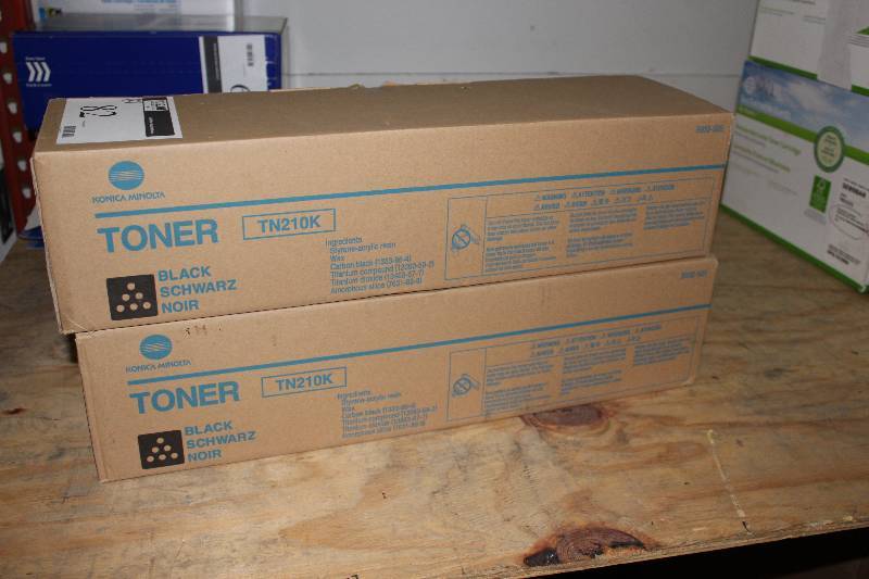 lot 82 image: Box Lot of (2) Konica Minolta Toner TN210K Black.