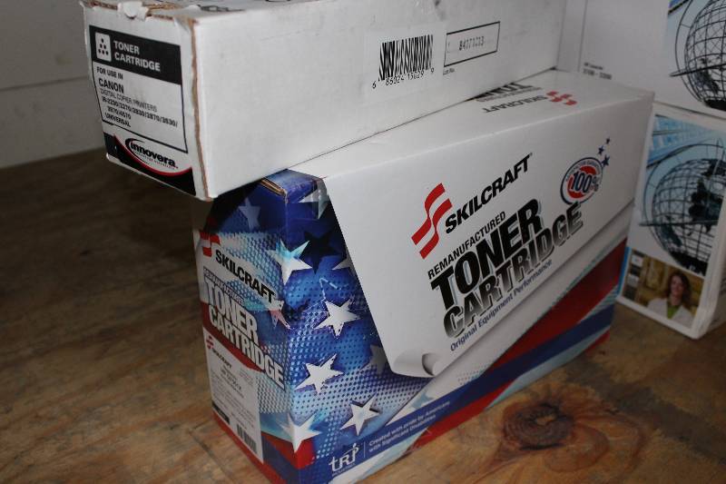 lot 89 image: Box Lot of (2) Replacement Toner Cartridges For Use In Canon & HP Q7551X.