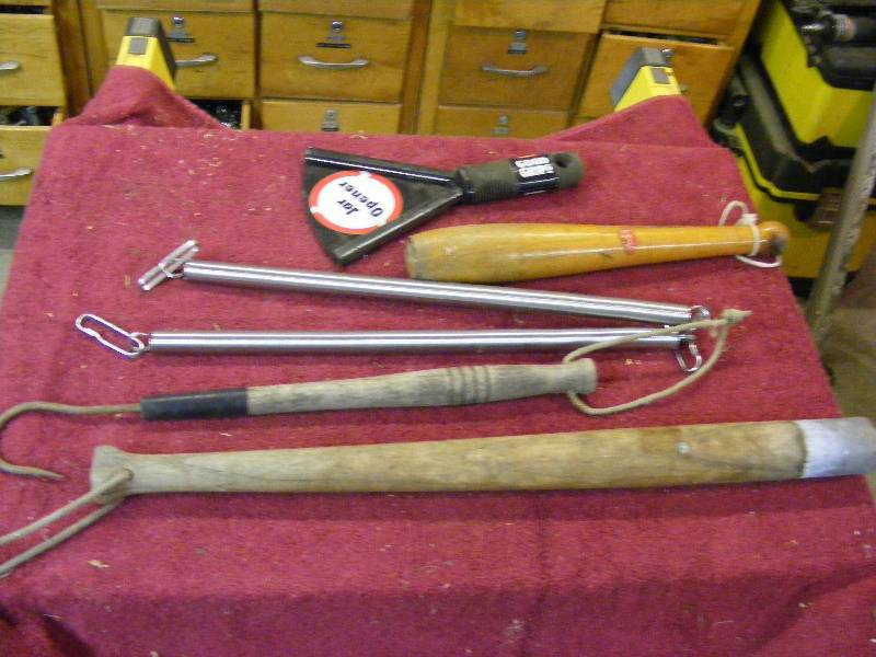lot 21 image: Tire Beaters, Hook, Springs, Jar Opener