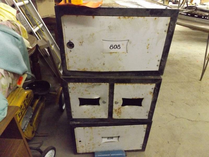 lot 126 image: 3 Metal Storage Boxes