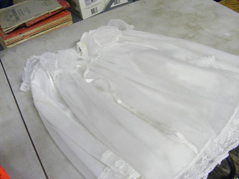 lot 251 image: Baptismal Set includes Slip, Underdress, Overdress, Bonnet