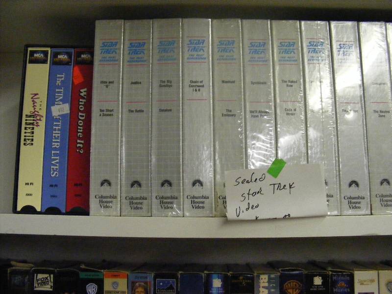 lot 281 image: Wall of Video Tapes