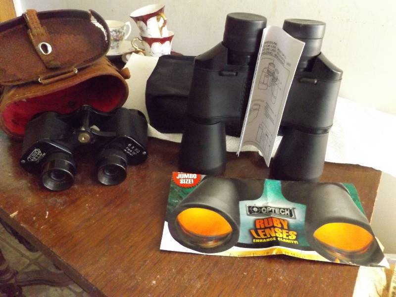 2 Pairs of Binoculars with Cases