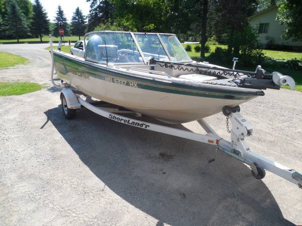 1999 Crestliner SportFish Boat 17.5 With 115 Yamaha 4 stroke motor & Trailer