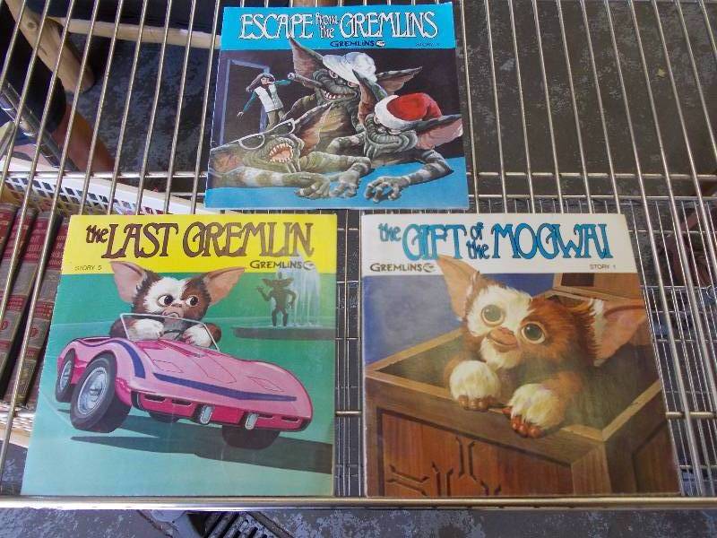 3-Collectible GREMLINS Book & Record Sets