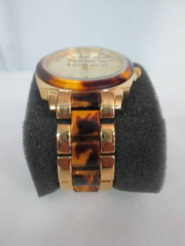 lot 49 image: Peugeot Ladies Goldtone Tortoise Shell Watch