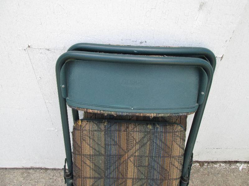 2 upholstered folding chairs...