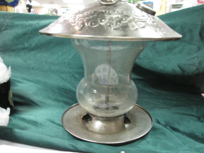 Bird Feeder, Metal Roof & bottom Tr...