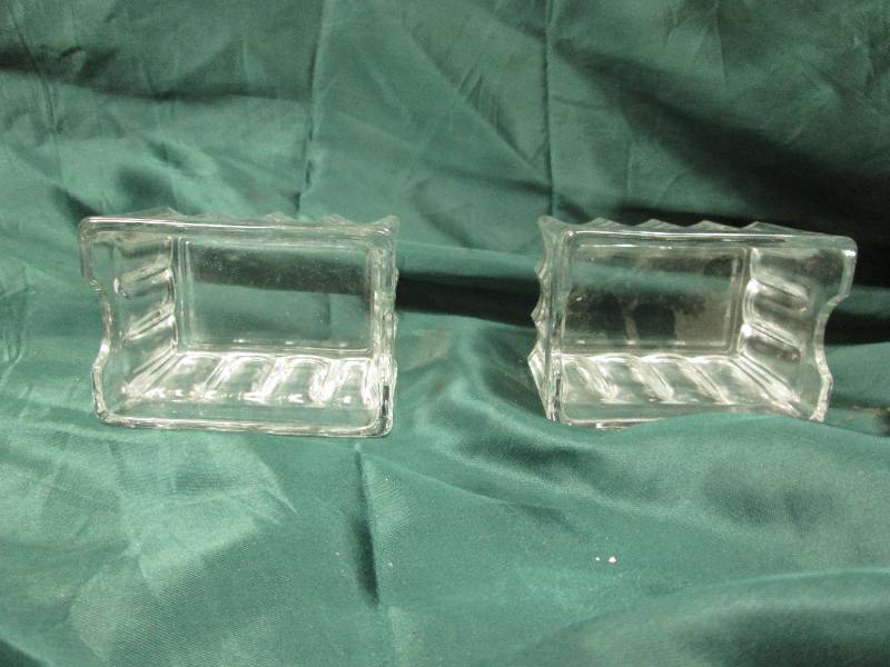2 Small Glass Containers...