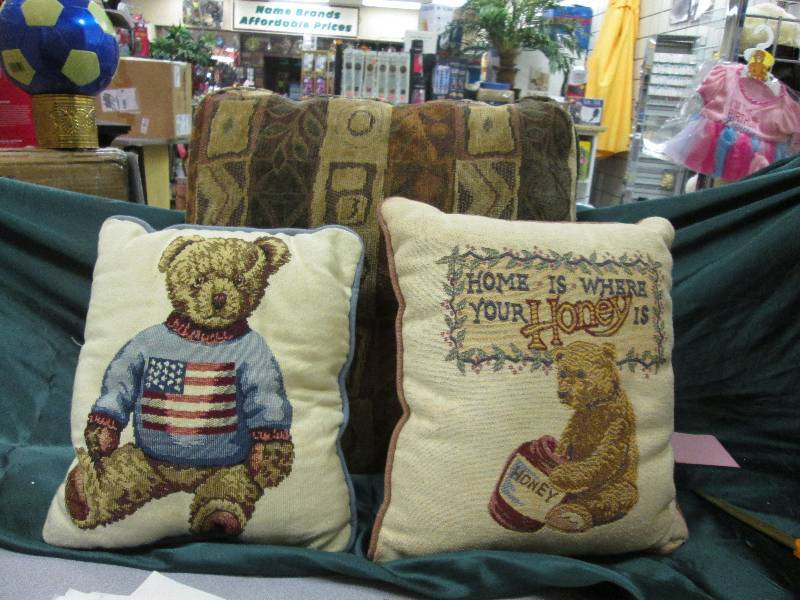 Home Dcor Pillows 2 W Teddy Bear...