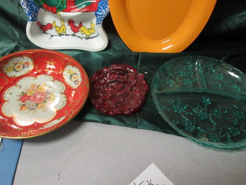 Lot of serving platters...