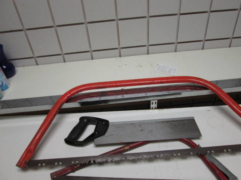 Lot of assorted saws...