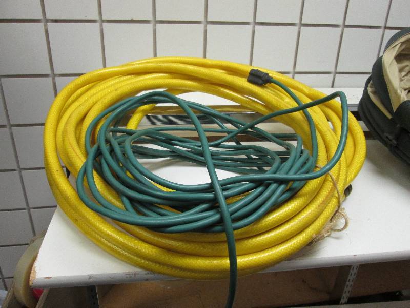 Extension cords and sprayer...