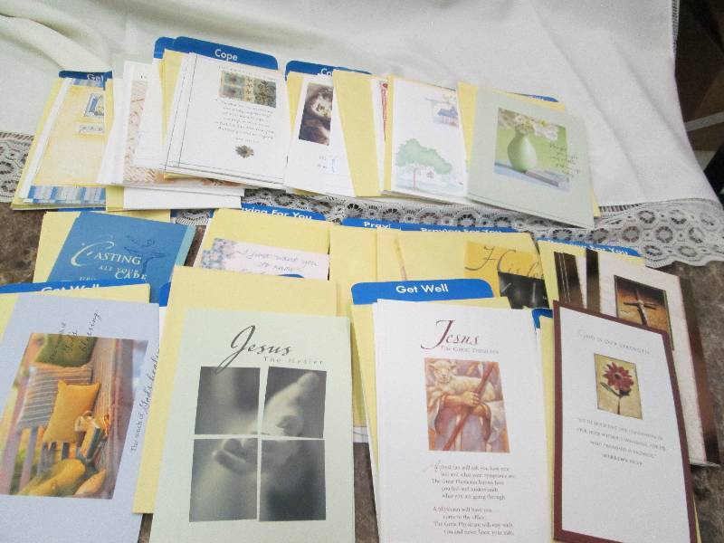 Assortment of cards, get well, cope...