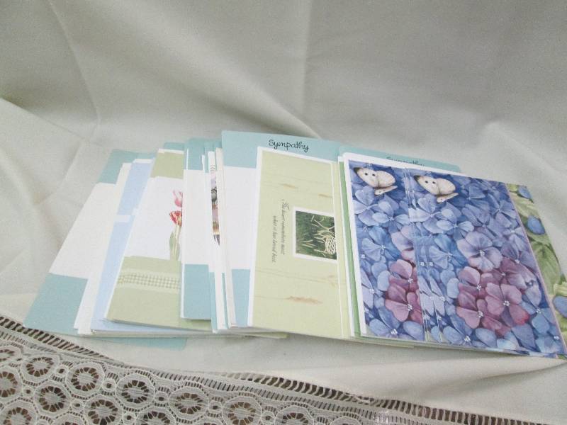 Assortment of sympathy cards...