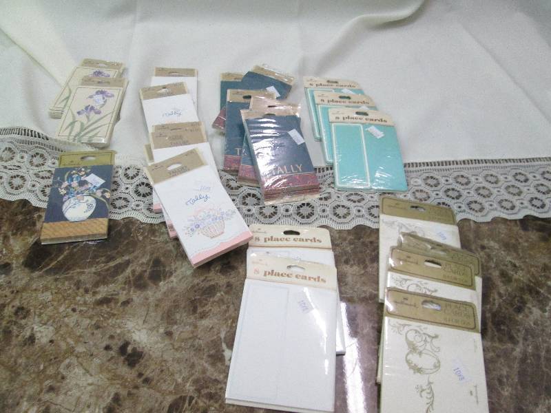Pkg. of Tallies, and place cards...