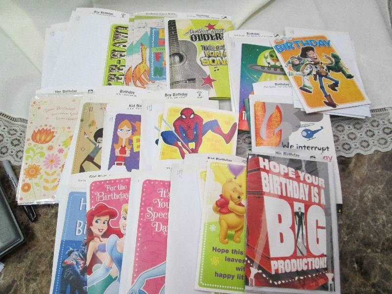 Assortment of card for her birthday...
