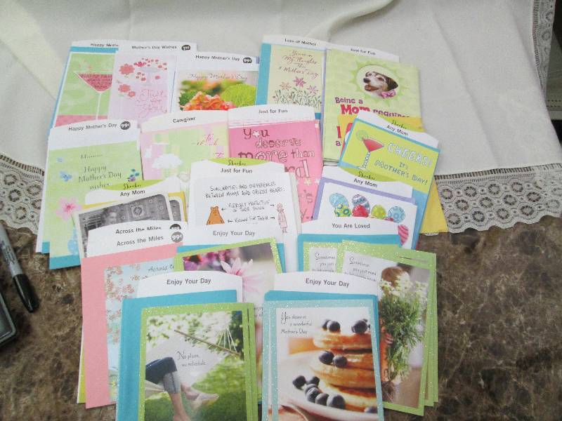 Assortment of mother days cards...