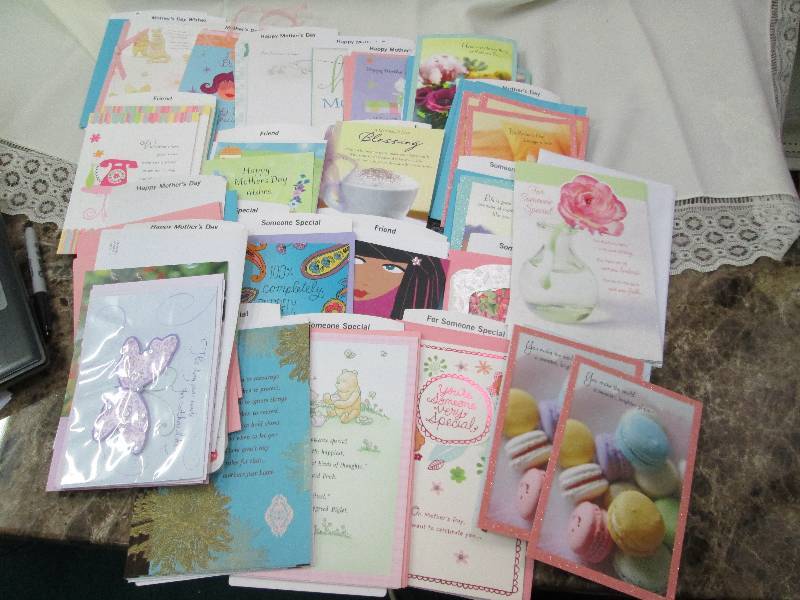 Assortment of mother days cards...