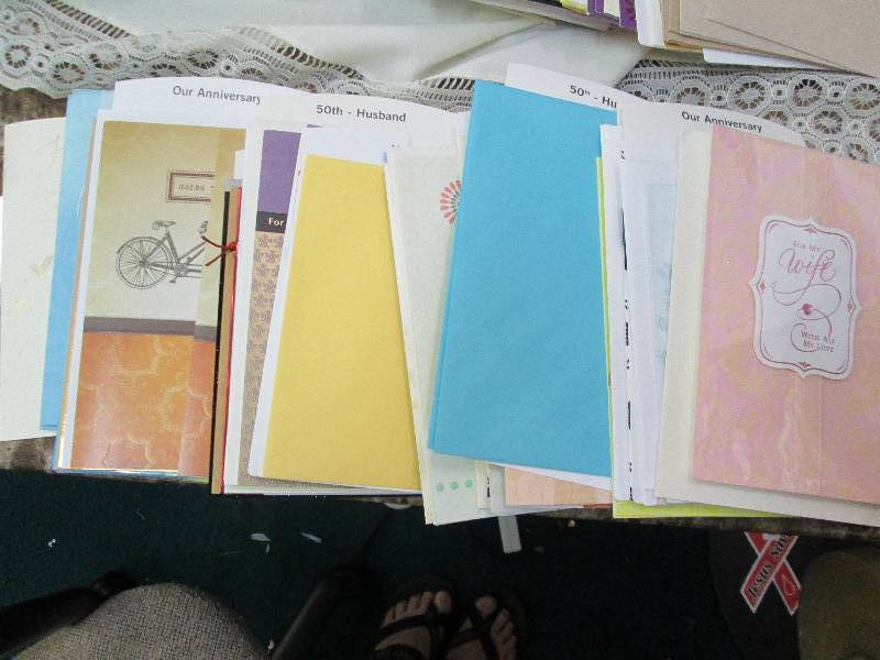 Assortment of Anniversary cards...