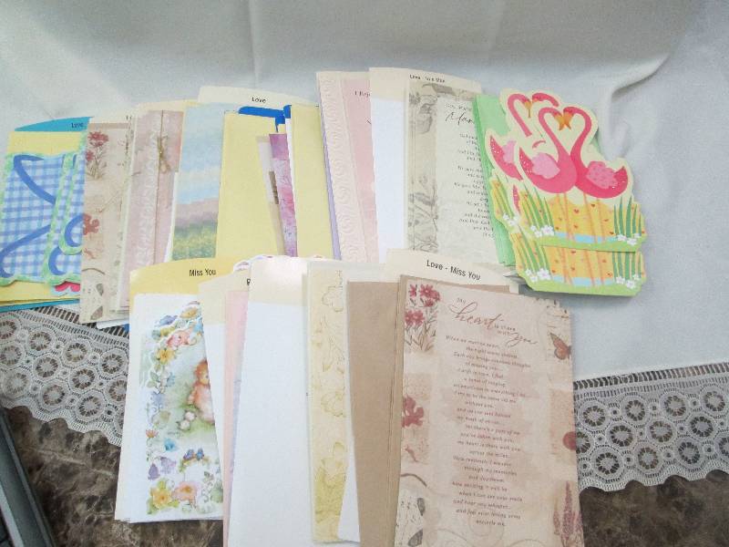 Assortment of cards Miss you, Recon...