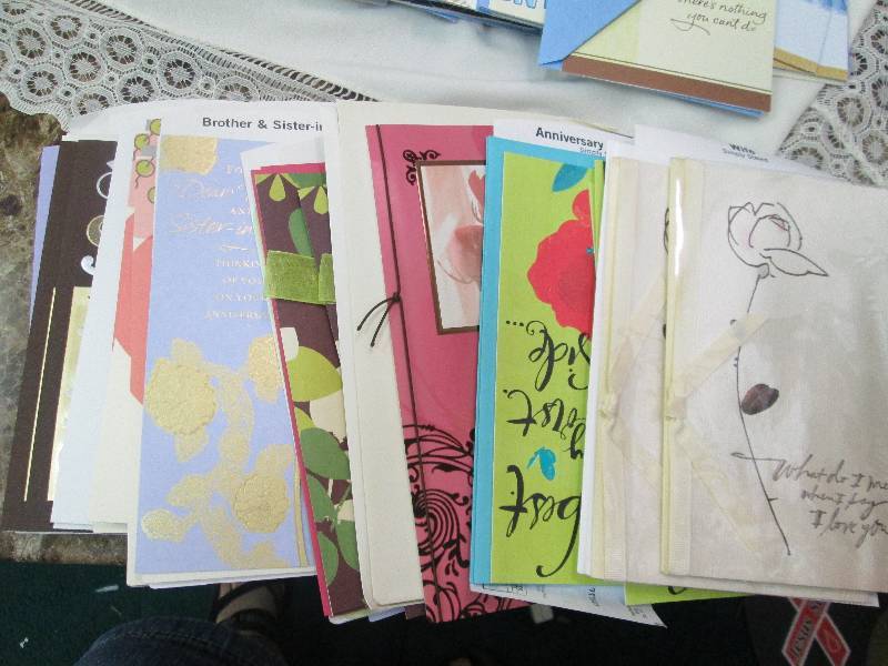 Assortment of Anniversary cards...