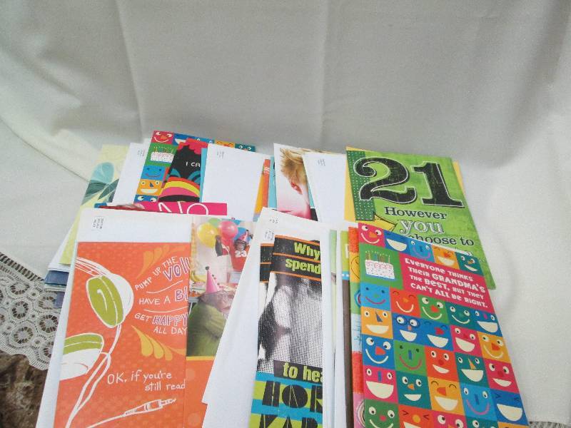 Assortment of happy birthday card s...