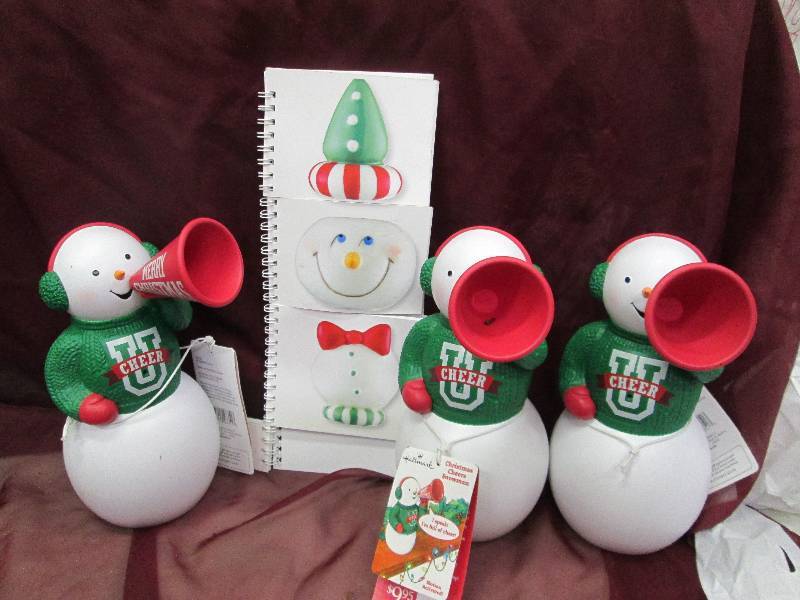 Qty 3 Christmas cheers snowman and ...