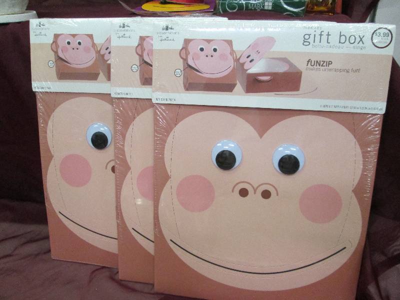 Qty 3 Monkey Gift boxes...