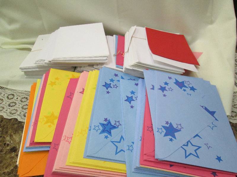 Assortment of size and color of env...