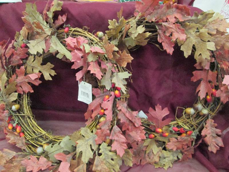 Qty 2 Candle Wreath...