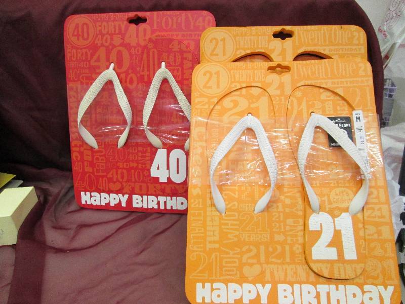 Qty 3 Happy Birthday Flops for age ...