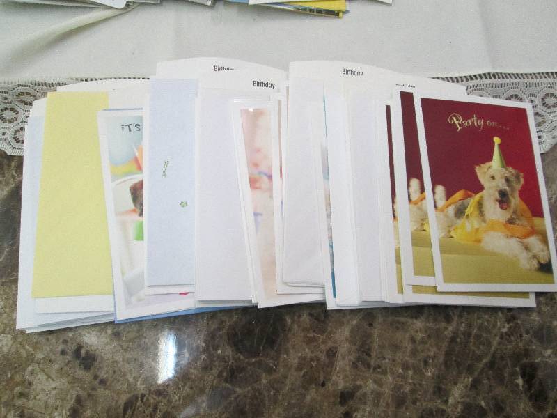 Assortment of birthday card ...
