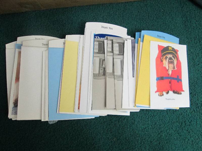 Assortment of Thank you and thank y...