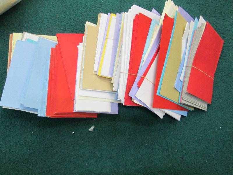 Assortment of color and size of env...