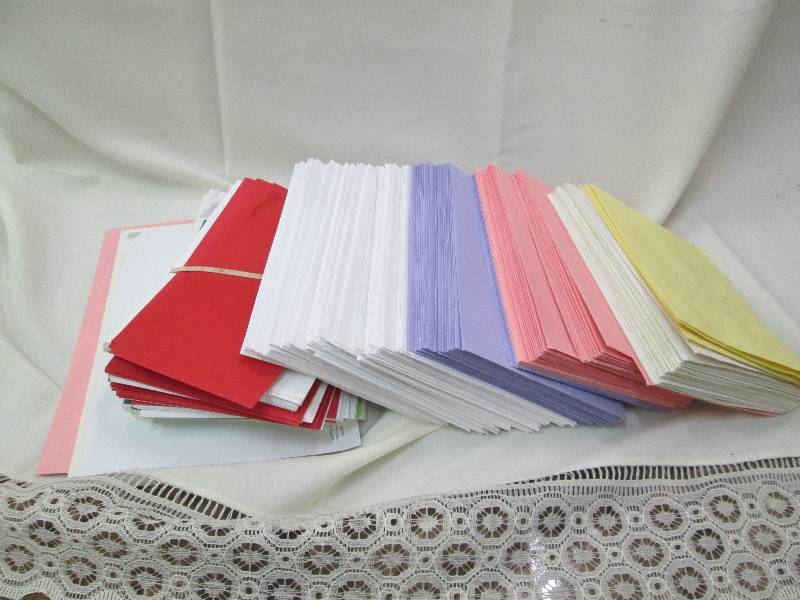 Assortment of color and size of env...