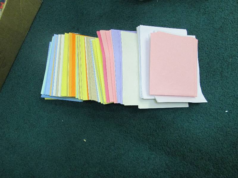 Assortment of color and size of env...