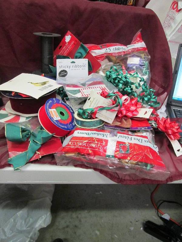 Assortment of ribbon and bows...