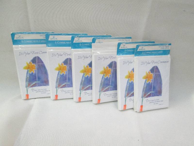 Qty 6 pkg. of commuions cards each ...