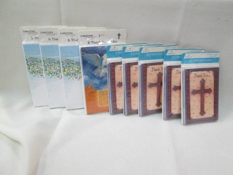 Qty 9 pkg. of Thank you communion c...
