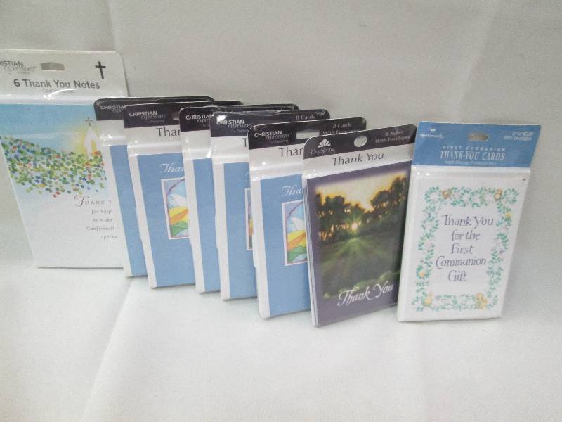 Qty 8 pkg. of Thank you communion c...