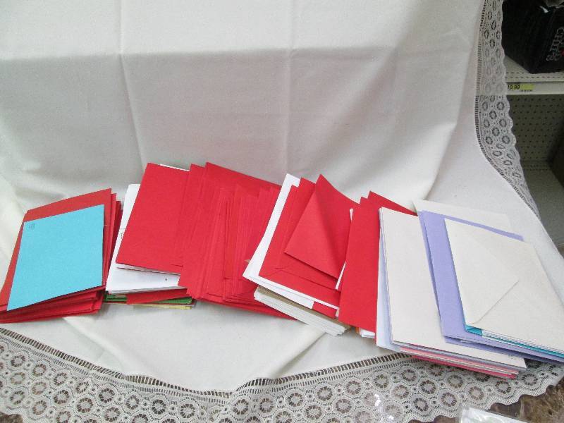 Assortment of color and size of env...